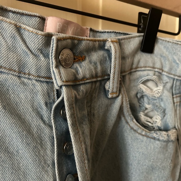 REVICE ex-boyfriend distressed light wash jeans 28 - Picture 5 of 7